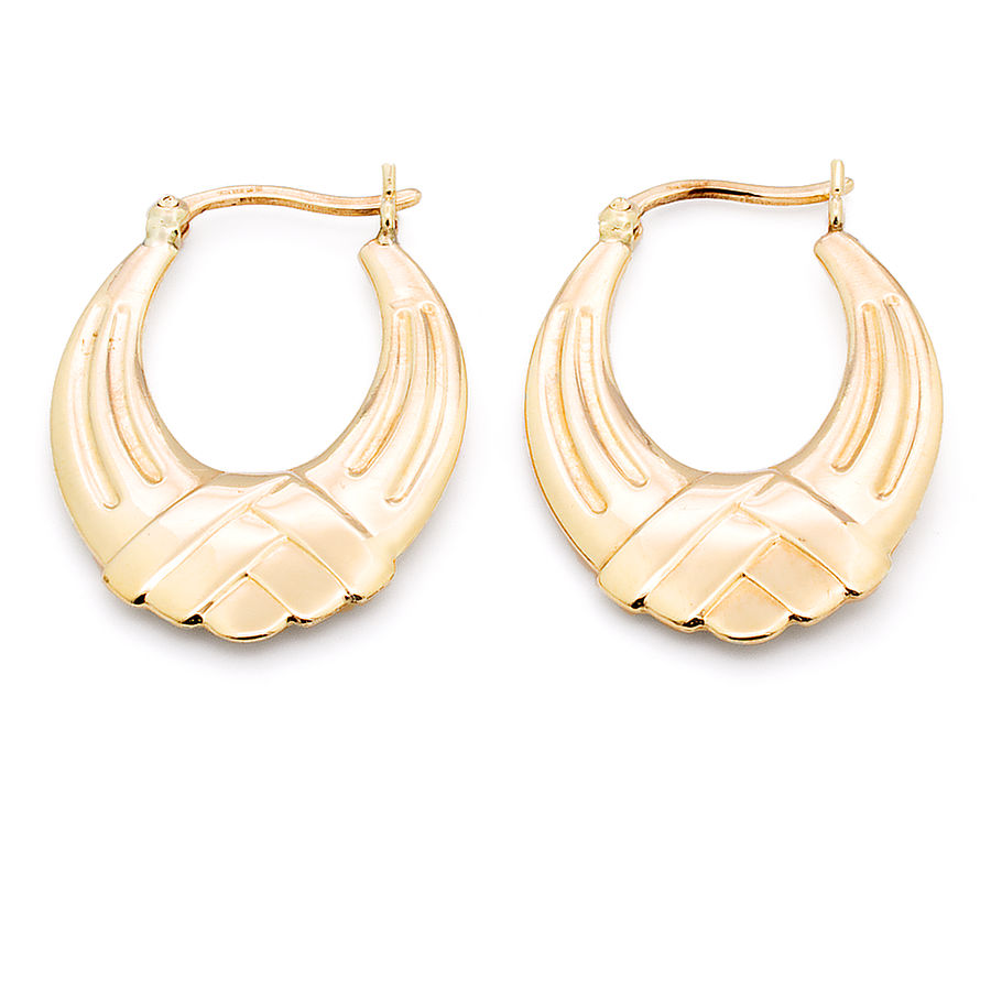 9ct gold 2.2g Hoop Earrings